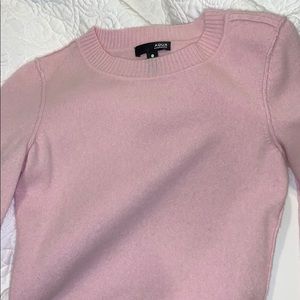pink cashmere sweater